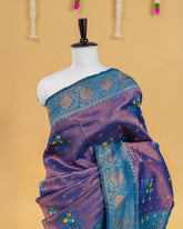 SC2821 - Top Dyed Saree With Sparkling Stone And Meena Butta